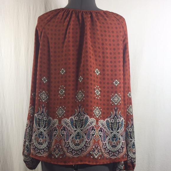 TIMING Women Long Elastic Sleeve Top Size Large - Picture 5 of 8